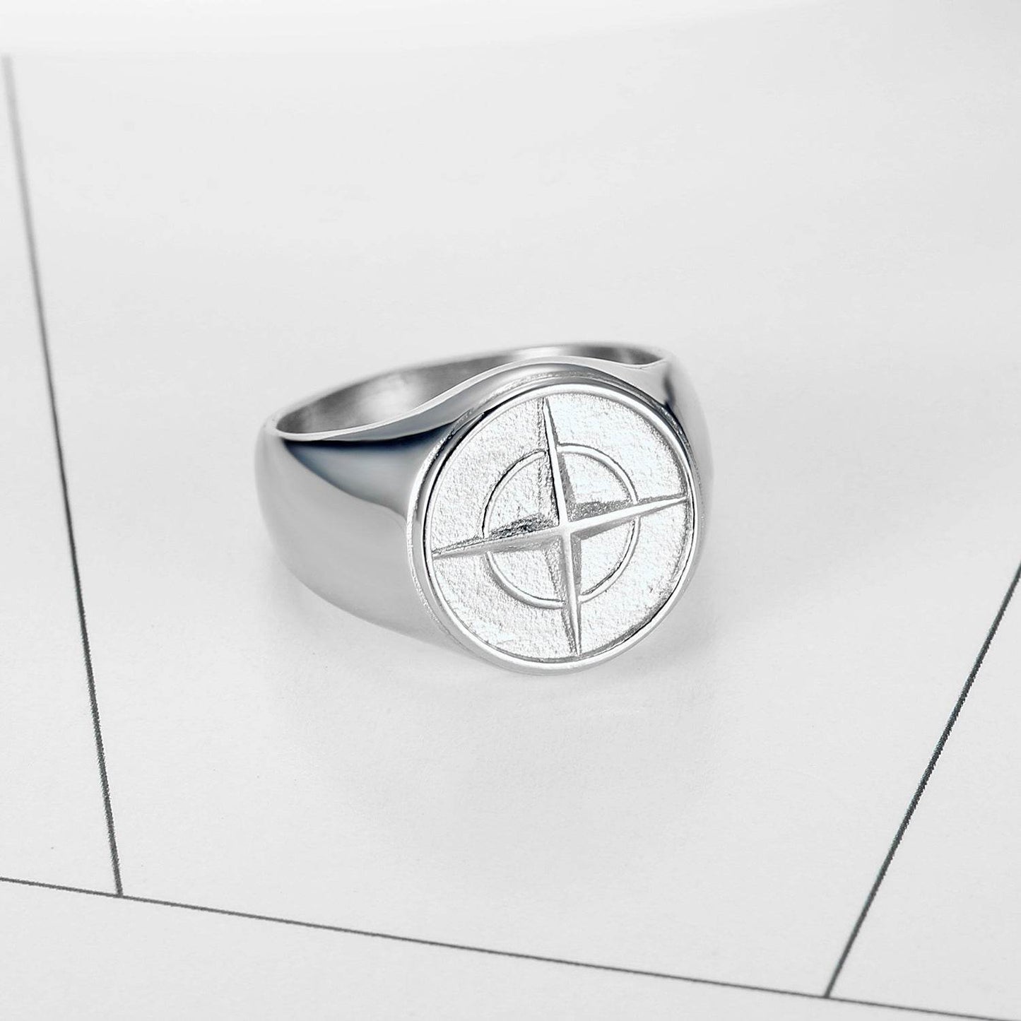 Compass Nautical Boat Anchor Shape Ring - TAJDAAR HANDICRAFTS