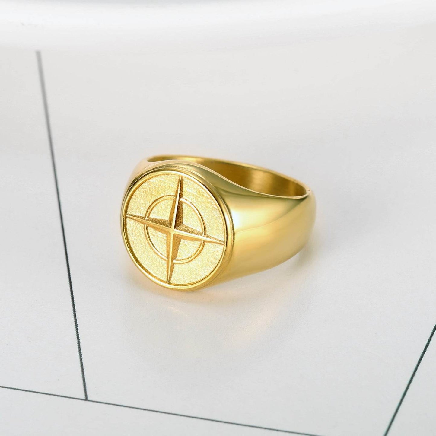 Compass Nautical Boat Anchor Shape Ring - TAJDAAR HANDICRAFTS
