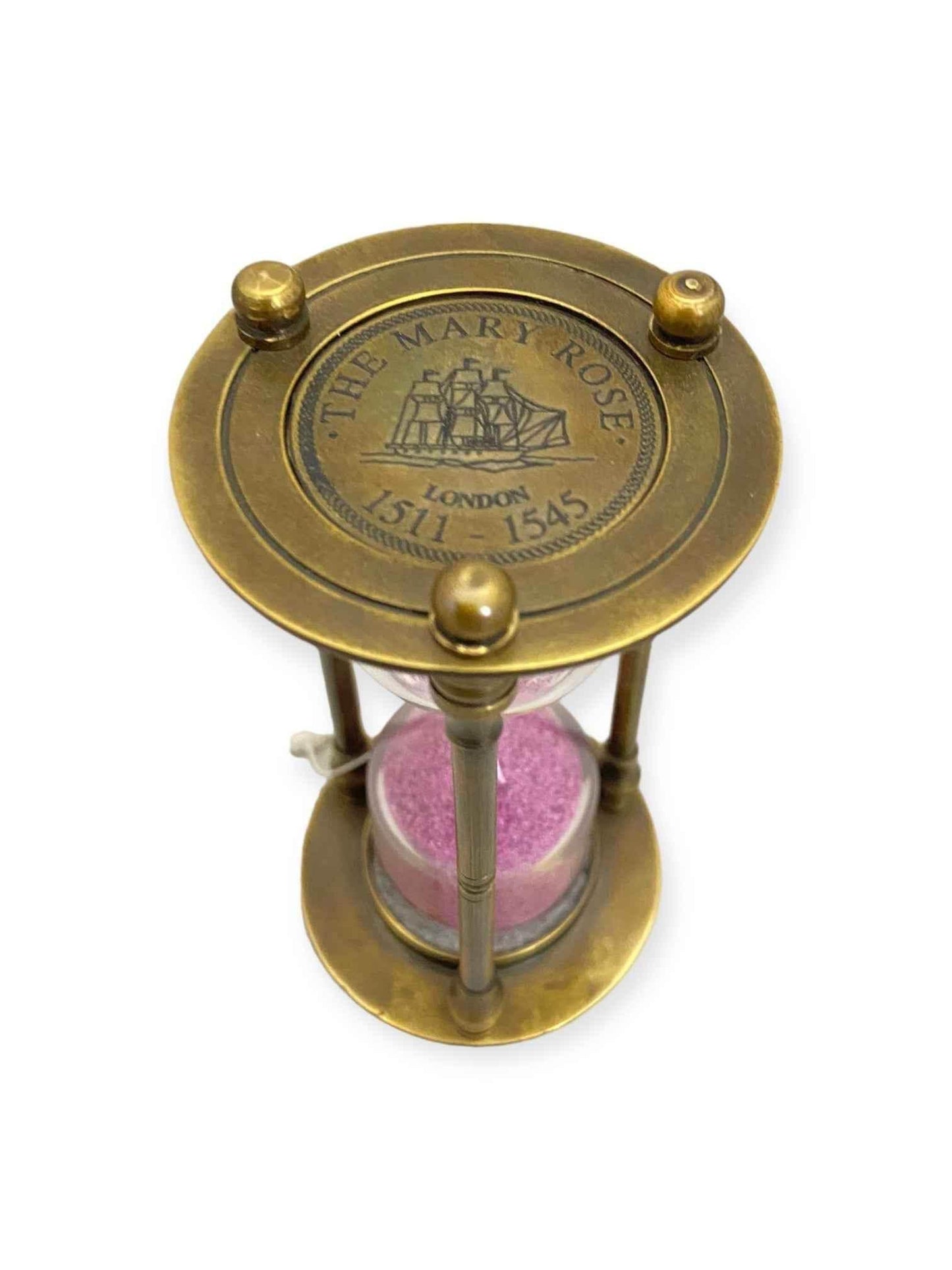 Antique Black Sand Timer Set of 2 with Pink Sand - TAJDAAR HANDICRAFTS