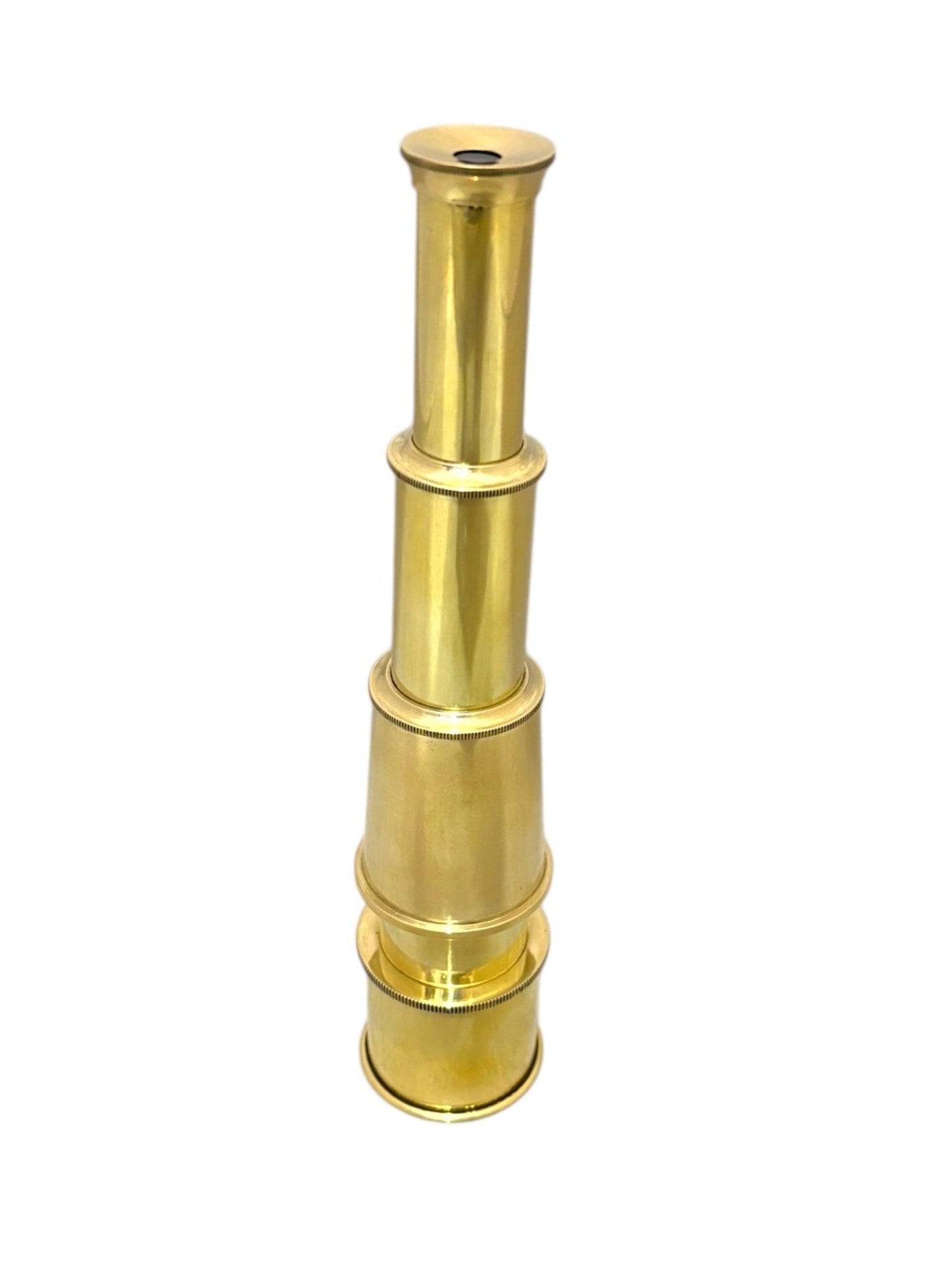 Brass 8" Spyglass Telescope with Sun Shade - TAJDAAR HANDICRAFTS