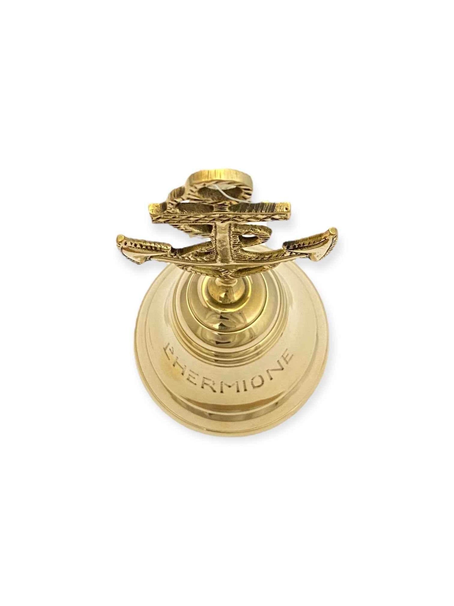 Brass Nautical Ship Bell with Anchor Handle - TAJDAAR HANDICRAFTS