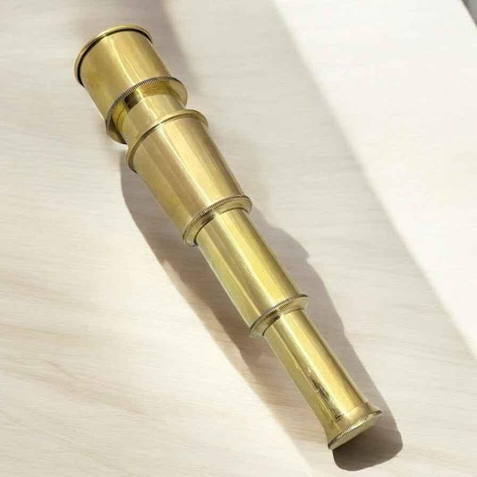 Brass 8" Spyglass Telescope with Sun Shade