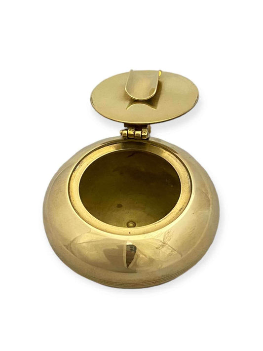 Brass Pocket Ashtray Set of 2 with Anchor Design - TAJDAAR HANDICRAFTS