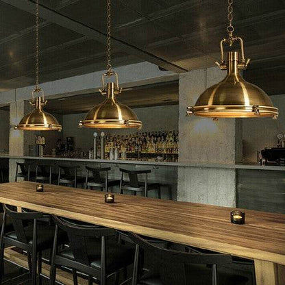 Industrial Nautical Pendant Light Elegant Shade 1-Light Ceiling Lamp Chandelier - TAJDAAR HANDICRAFTS