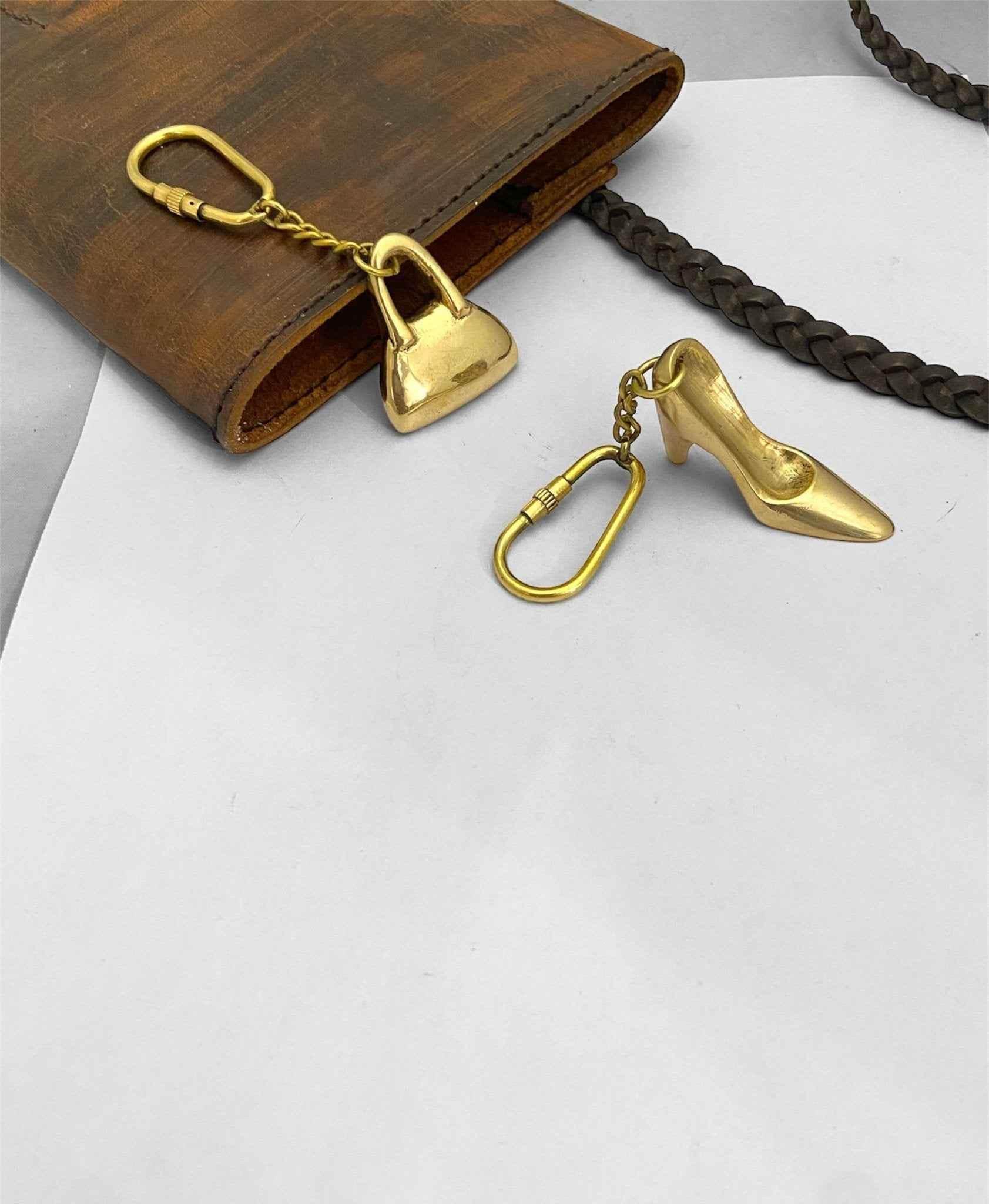 Set of 2 Nautical Keychains – Heels & Purse Design - TAJDAAR HANDICRAFTS
